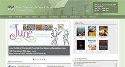 Desktop Screenshot of eastgreenwichlibrary.org