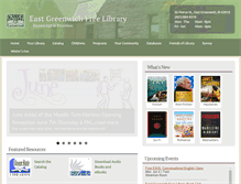 Tablet Screenshot of eastgreenwichlibrary.org
